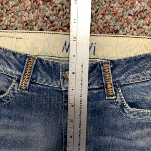 Mavi Mindy Blue Medium Wash Lower Rise Faded Flare Leg Jeans Size 26 - Picture 9 of 14